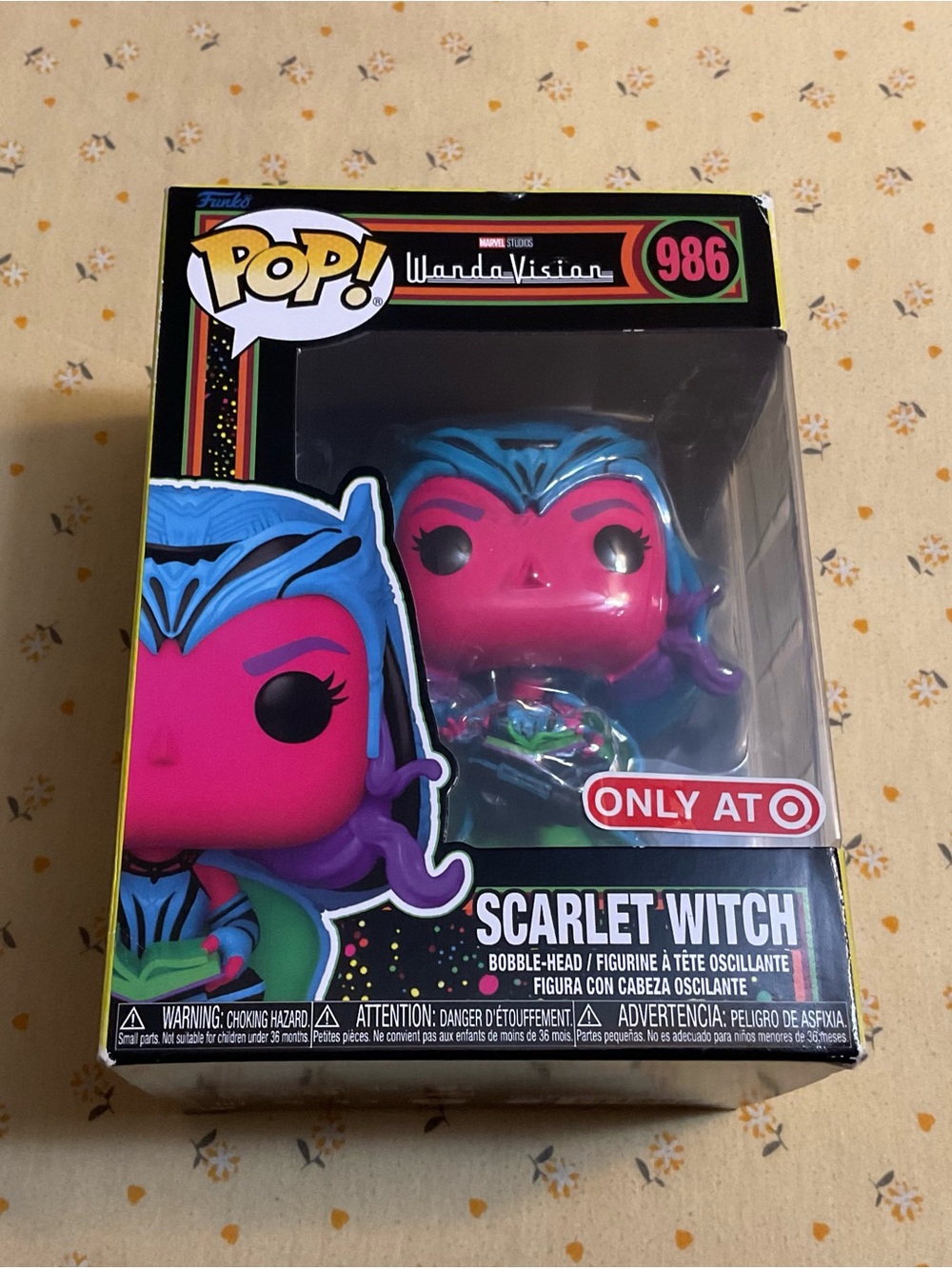 Funko Pop! Vinyl: Marvel Scarlet Witch (Black Light) Exclusive #986